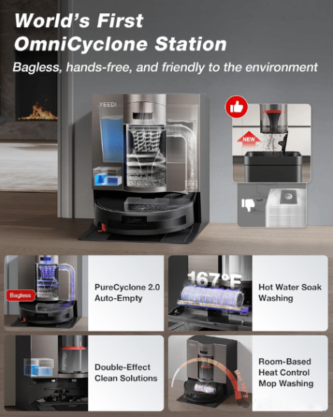 Yeedi S20 Sonsuzluk Elektrikli Süpürge