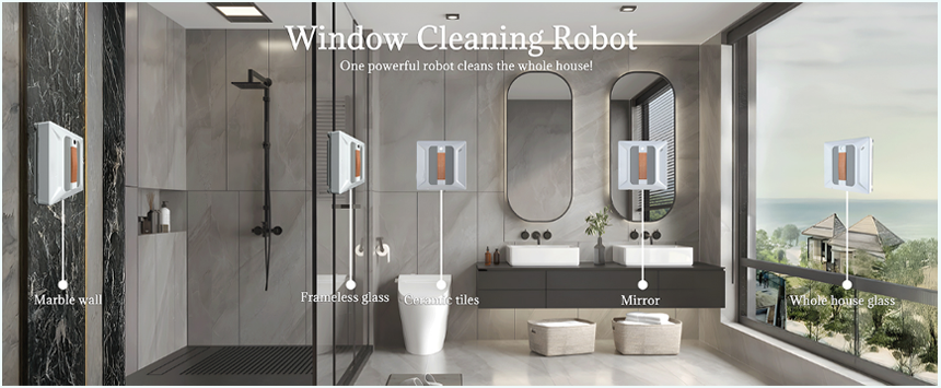 robotlu pencere temizleyicisi