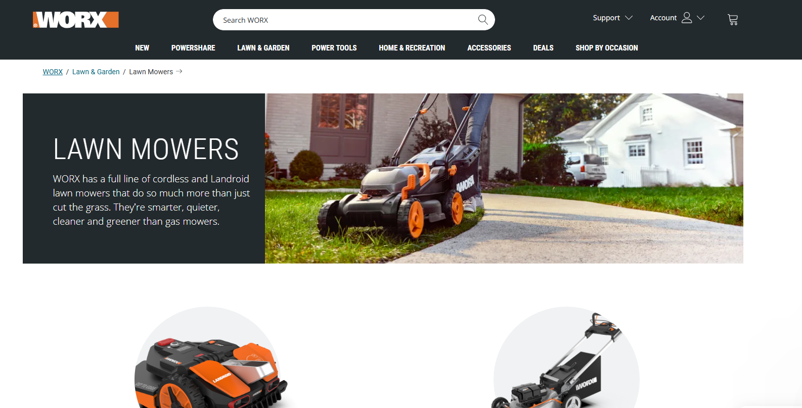 Worx robotik biçme