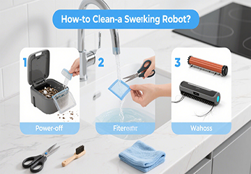 Süpüren bir robot nasıl temizlenir?