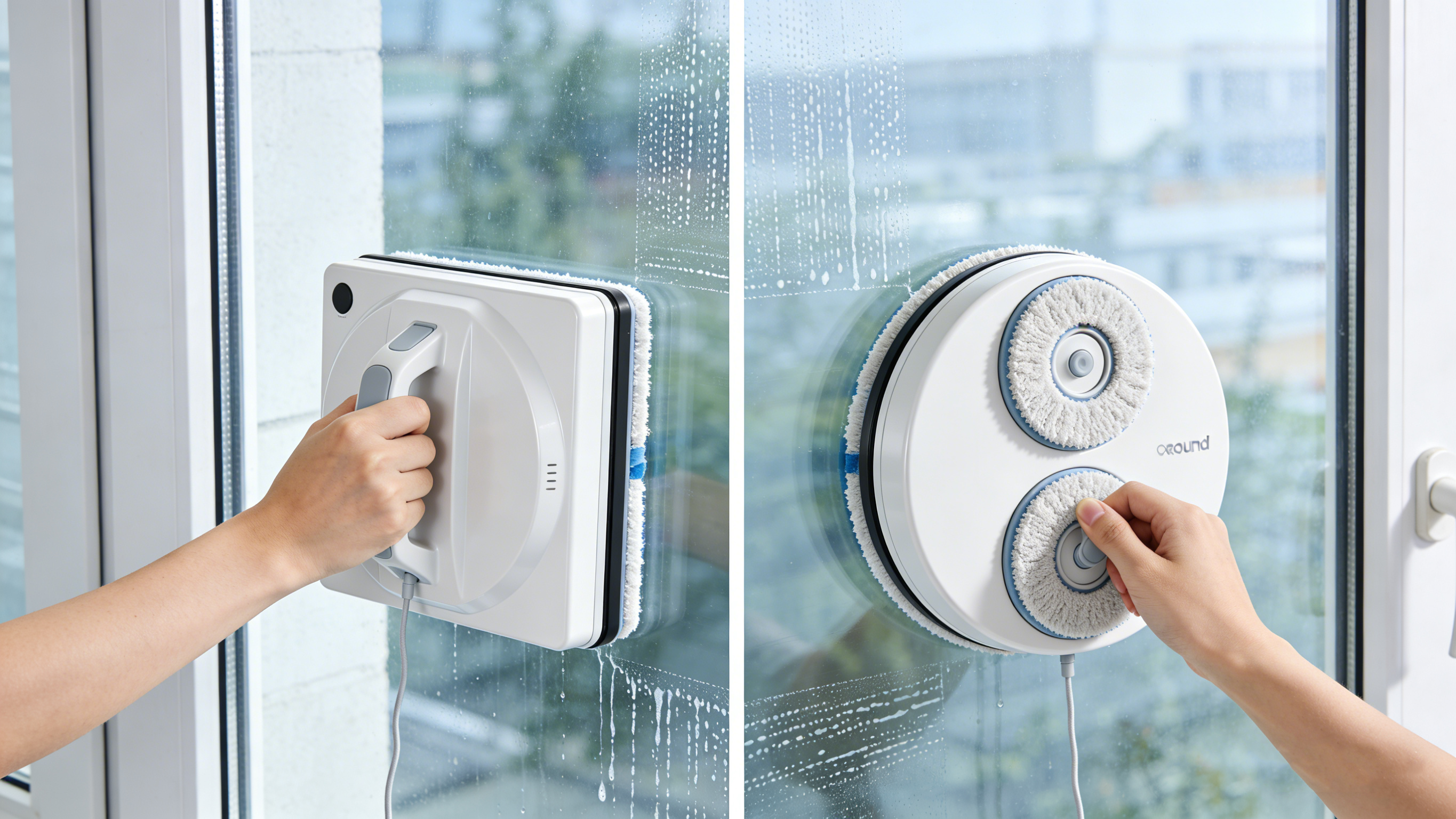 Yuvarlak pencere celaner VS, Kare pencere temizleyicisi