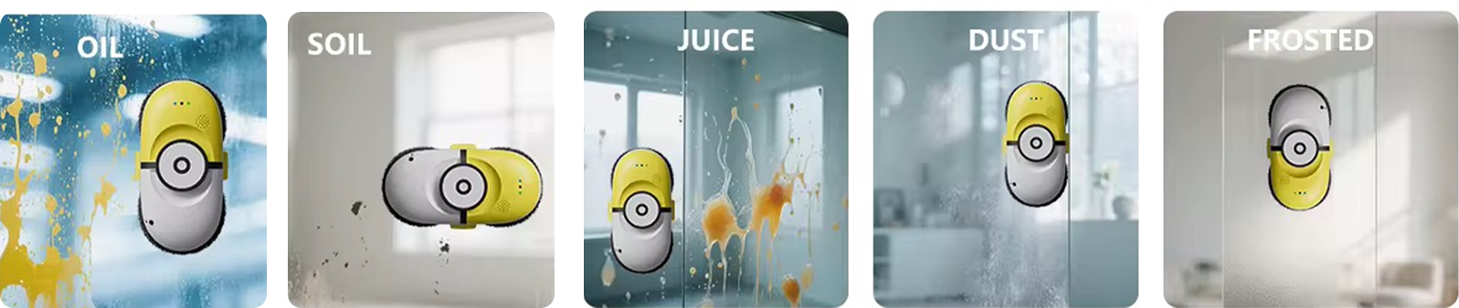 güvenli pencere temizleyicisi