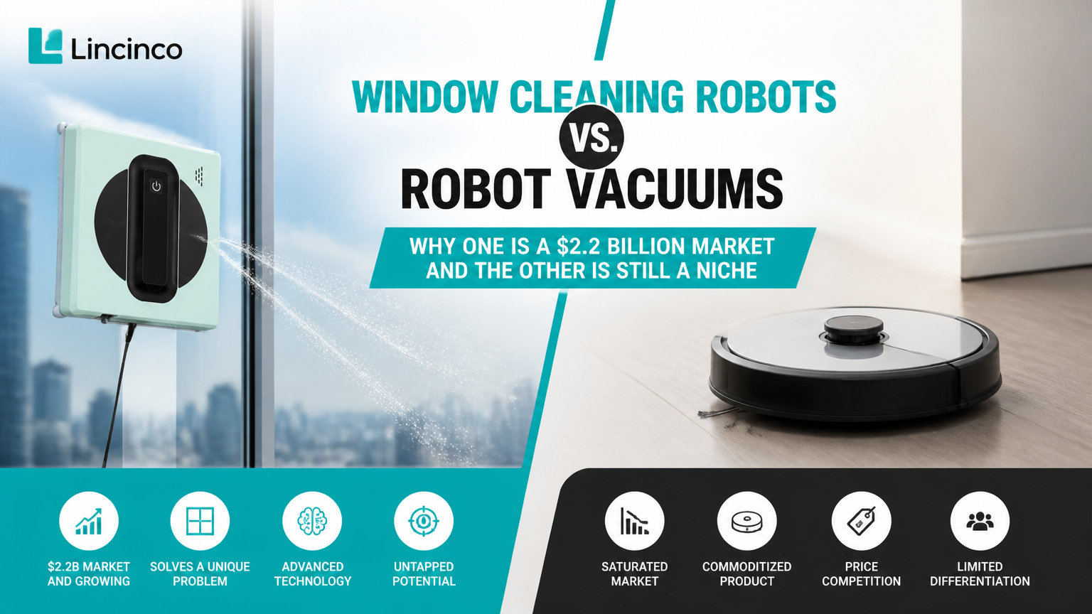 Pencere Temizleme Robotları ve Robot Süpürgeler: Neden Biri 2,2 Milyar Dolarlık Bir Pazar, Diğeri Hala Niş